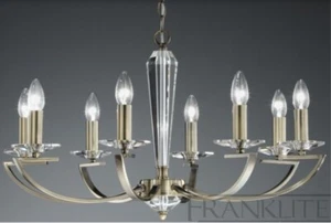 Franklite FL2242/8 Artemis 8 Light Ceiling Pendant Bronze Finish - Picture 1 of 7