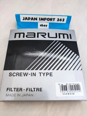 MARUMI Camera Filter MC-YA2 82mm for monochrome photography 005142 Brand new!! - Image 1 of 4