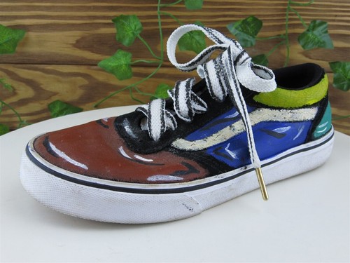 Scarpe VANS taglia 5 ragazze sneaker gioventù tessuto multicolore stringate