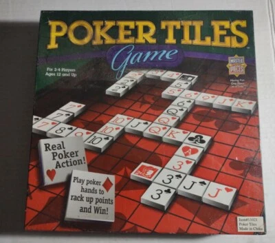 Poker Tiles Game Masterpieces Co. 2005 Tile Game and Poker in One Game Brand New - Image 1 of 4