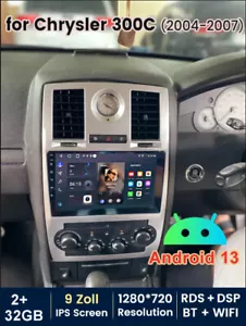 Android 13 Carplay For Chrysler 300C 2004-2011 Car Stereo Radio GPS Navi WIFI BT - Picture 1 of 15