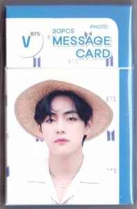 Tarjeta de mensaje fotográfico BTS V (paquete 30P) K-POP 2204 - Imagen 1 de 3