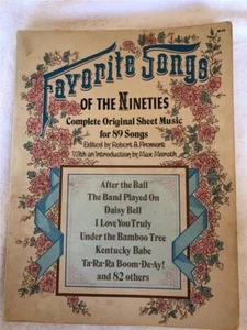 Favorite Songs of the 1890's Piano Sheet Music 89 Songs The Band Played On - Picture 1 of 1