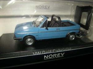 1:43 Norev VW Golf I Cabrio 1982 Mónaco azul/azul en embalaje original - Imagen 1 de 1