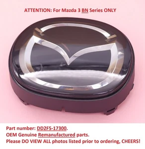 Mazda 3 Front Grille Radar Emblem Logo "BN Series ONLY" GENUINE Remanufactured - Picture 1 of 16