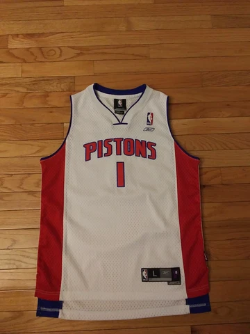 Chauncey Billups Detroit Pistons NBA Reebok Jersey Youth L (14-16) Cover