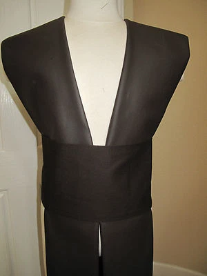 Cosplay Marrón Oscuro Imitación Cuero Tabardos y/o Faja/Obi Disfraz Parte Foto 1 de 3