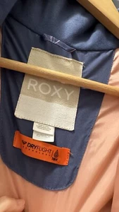 Roxy Snowboard Ski Jacket Blue Print Sz XS Dry flight Technology 10K EUC - Picture 1 of 10