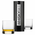 Eisch Whiskyglas 2er Set Gentleman Platin, Whiskybecher, Kristallglas, 400 ml