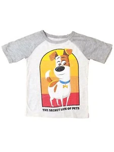 Secret Life of Pets Boys Beige Short Sleeve Puppy Dog T-Shirt Tee Shirt - Picture 1 of 1
