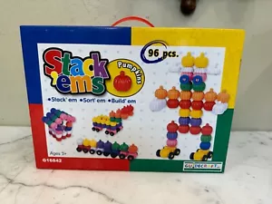 Guidecraft Stack'ems Pumpkins 96 Piece Set Building Toy - Picture 1 of 7