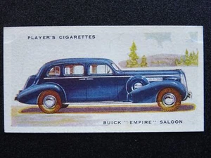 BUICK EMPIRE SALOON Motor Cars 2nd Series John Player 1937 - Picture 1 of 1