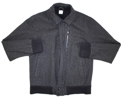 Nike Sportswear Jacket Men's M Wool Blend Destroyer Varsity Bomber 426774 Gray - Image 1 of 4