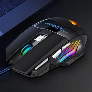 Colorful Wired Mouse RGB Light RGB USB Wired Mouse  Office Home - Picture 1 of 12