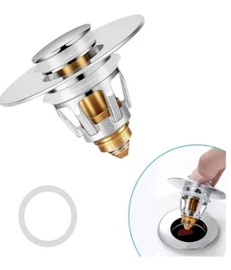 U.S. Standard Bathroom Sink Stopper 1.1"-1.5", Stainless Steel Silver-a - Picture 1 of 3