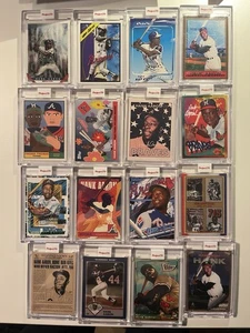 2021 Topps Project 70 Hank Aarons 15 Different Artists + Combo Aaron/Freeman - Picture 1 of 21