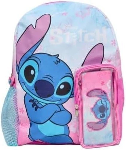 Set Di Zaini Per Bambini Disney Lilo E Stitch, Set Ufficiale Di 3 Pezzi - Immagine 1 di 1