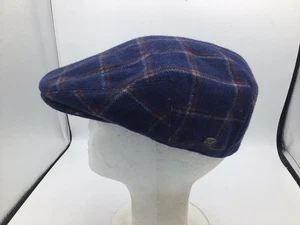 Epoch American Classics Men's 100% Wool Newsboy Cabbie Hat Blue Size Large H2 - Picture 1 of 4
