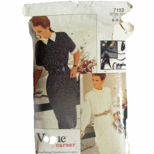 Vogue 7152 Size 6-8, Misses' Dress, 2 Versions, Sewing Pattern, Cut - Picture 1 of 4