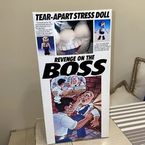 Vintage Revenge On The Boss 1989 Tear Apart Stress Doll Plush Brand New In Box - Picture 1 of 7