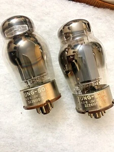Tungsol 6550 KT88 Solid Grey Plate OOO getter NOS Pair From Military Stock - Picture 1 of 8