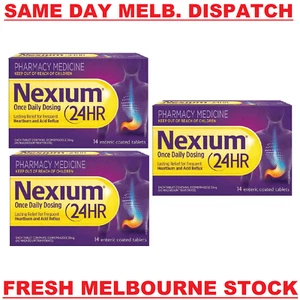 Nexium 24HR Esomeprazole 20mg Heartburn Relief Acid Reducer Reflux - 42 Tablets - Picture 1 of 3