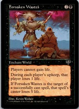 (1) MTG Magic Forsaken Wastes Card, Mirage, Never Played