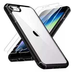 for iPhone SE Case 2022/3rd/2020/2rd, for iPhone 8/7 for iPhone SE/7/8 Black - Picture 1 of 7