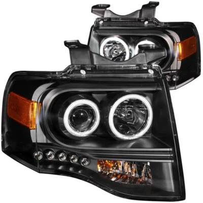 Faros proyectores ANZO con halo negro para Ford Expedition 2007-2014 Foto 1 de 4