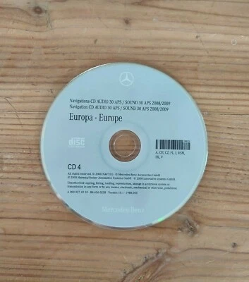 Navigation CD Mercedes AUDIO 30 APS CD4 ITALIA ÖSTERREICH SCHWEIZ 2008/2009 10.1 - Bild 1 von 2