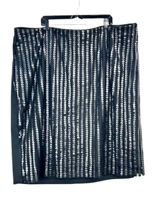 Neu Eloquii Damen Gr. 28 gerader Bleistiftrock schwarz elastischer Bund Reißverschluss hinten T2 - Bild 1 von 12
