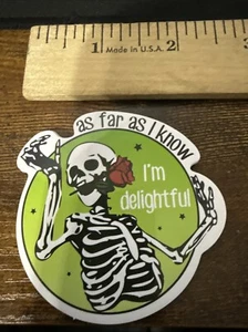 As Far As I Know I’m Delightful Vinyl Sticker - Picture 1 of 2