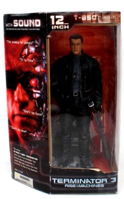 Vtg 12" Terminator T-850 Electronic Figure 2003 T3 Schwarzenegger McFarlane - Image 1 of 4