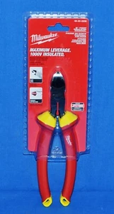 Milwaukee 1000V Insulated 8” Diagonal Cutting Pliers 48-22-2208 - Picture 1 of 2