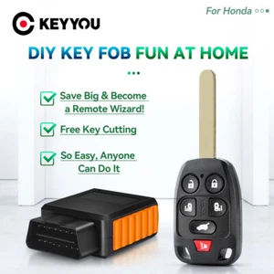 KEYYOU Programmer OBD Remote Car Key For Honda Odyssey 2011-2013 N5F-A04TAA - Imagen 1 de 8