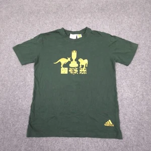 Australia Cricket Shirt Kids 12 Years Green Adidas Short Sleeve Sports Size 12Y - Picture 1 of 9