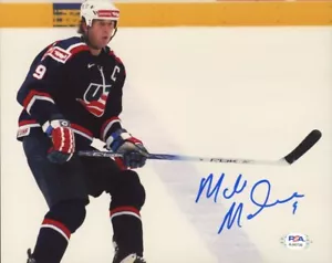 Mike Modano Signed Dallas Stars Team USA Olympics 8x10 Photo PSA COA A3 - Picture 1 of 1