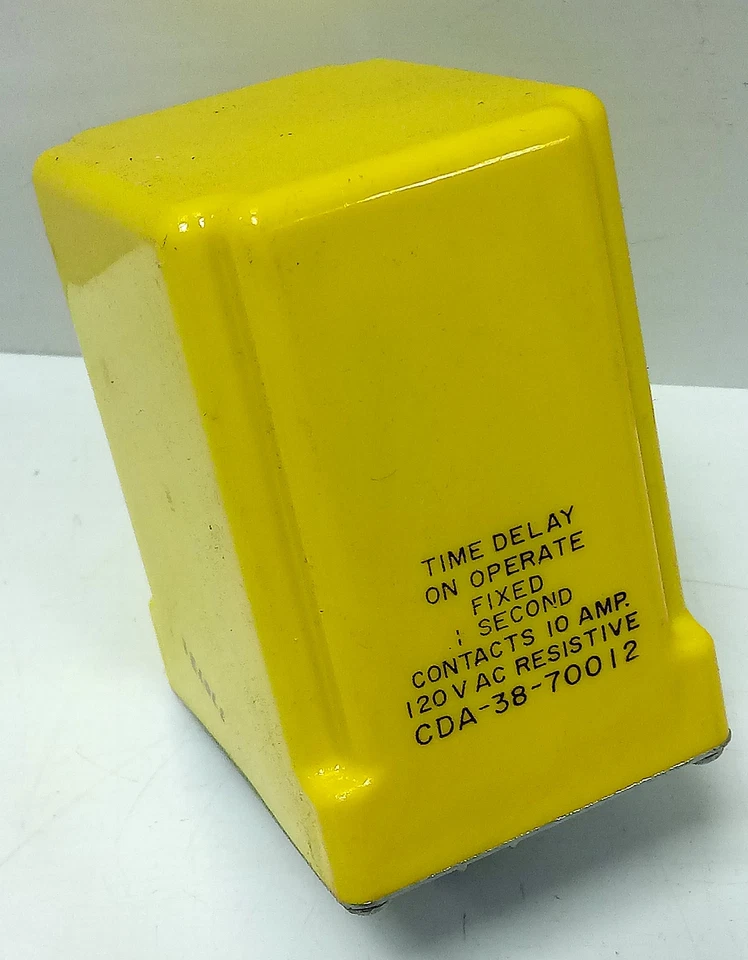 Potter & Brumfield CDA-38-70012 120 V AC 1 sec Fixed On-Delay Time Delay Relay - Image 1 of 4