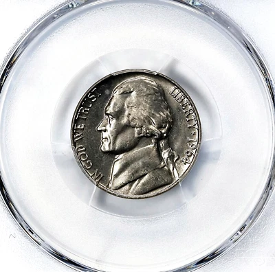Jefferson Nickel 1964 graduación profesional MS66 retro OGH Foto 1 de 3