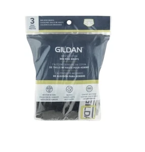 Gildan Men's Cotton Mid-Rise Briefs 3 Pack Size XL - Picture 1 of 2