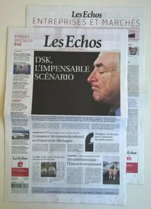 LES ECHOS du 16 mai 2011 - DSK, l'impensable scénario / Dette américaine - Picture 1 of 12
