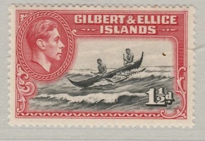 Gilbert and Ellice Islands 1939 Canoe Crossing Reef 1 1/2d MNH** A18P36F892 - Picture 1 of 1