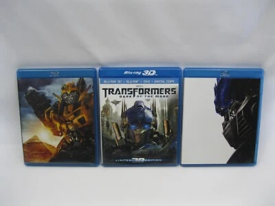 Transformers Bluray Lot 3 Dark Moon Revenge Fallen 2-Disc Special Edition 3D DVD Foto 1 de 4