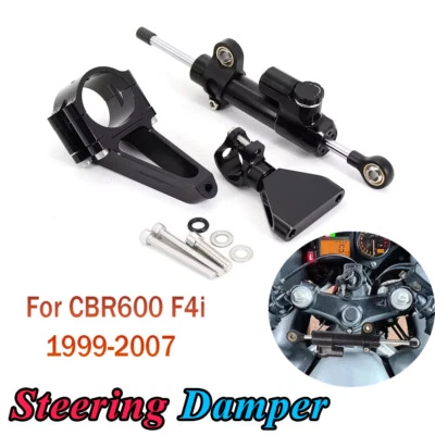 Kit de soporte estabilizador amortiguador de dirección motocicleta para Honda CBR600 F4i 1999-2007 Foto 1 de 4