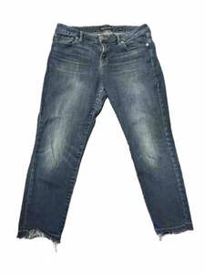 Lucky Brand Size 6 Lolita Capri Women Jeans Stretch Denim Dark Blue Wash - Picture 1 of 5