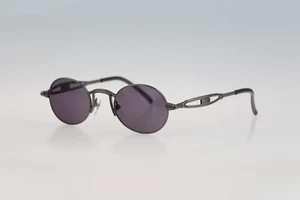 Jean Paul Gaultier 56-7108, Vintage 90s small round steampunk sunglasses NOS - Picture 1 of 10