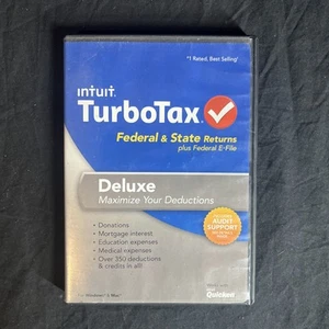 TurboTax Deluxe Federal & State 2013 for Windows/Mac - Picture 1 of 3