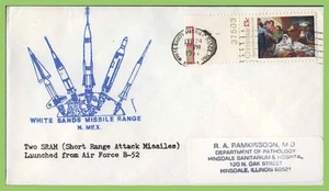 U.S.A. 1977 USAF two SRAM 72 Launched from B52 commemorative cover - Picture 1 of 1