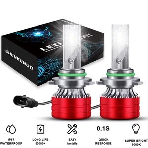 Par de bombillas LED 9006 HB4 actualización haz bajo 6000K brillante reemplazar halógeno - Imagen 1 de 12