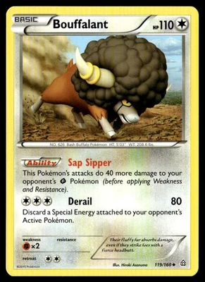 Bouffalant Uncommon XY - Primal Clash 119/160 NM Pokémon TCG - Image 1 of 2